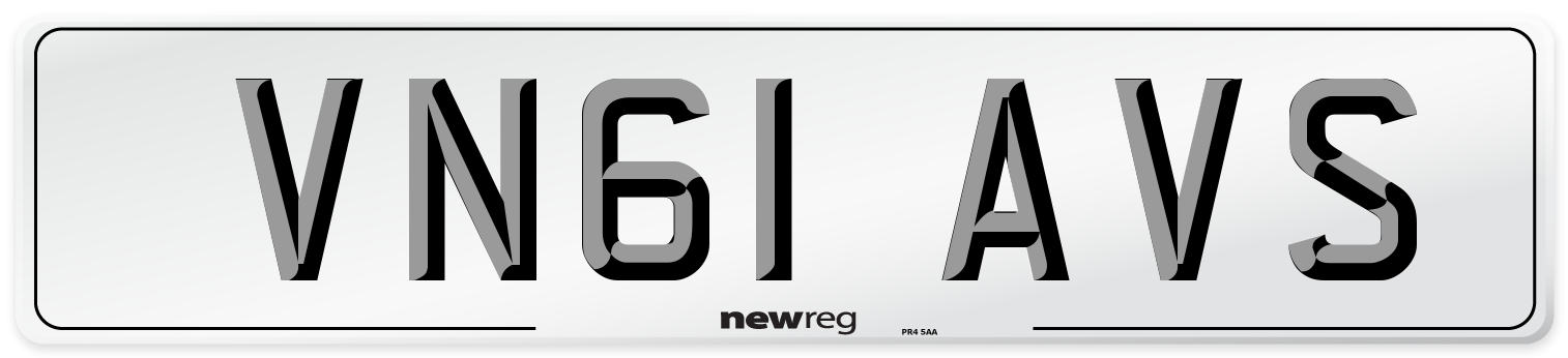 VN61 AVS Number Plate from New Reg